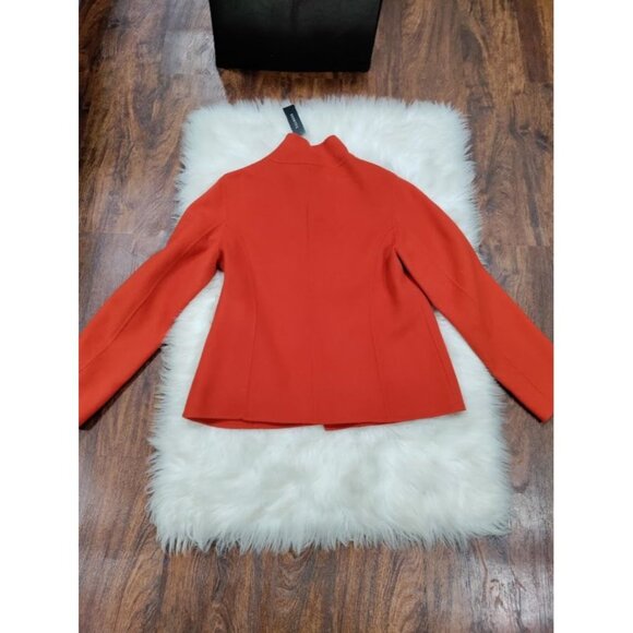 NWT Talbots Long Sleeve Wool Blend Button Down Blazer Jacket Red Women's Size 4 - Picture 4 of 14